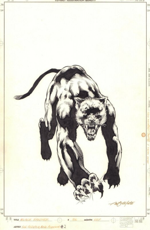 Black Panther #36 Cover (100 Page Monster) - 2001 art by Sal Velluto  