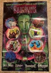 1993 CLIVE BARKER Razorline / Marvel Comics 22x34 Promo Poster VF 8.0