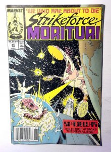 Strikeforce: Morituri #25 (1989) Marvel Comics Newsstand 1st Print Comic Book