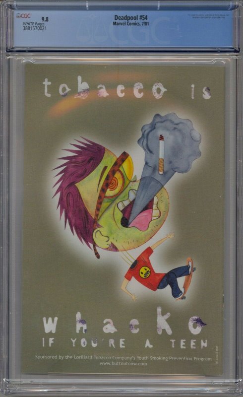 DEADPOOL #54 CGC 9.8 PUNISHER