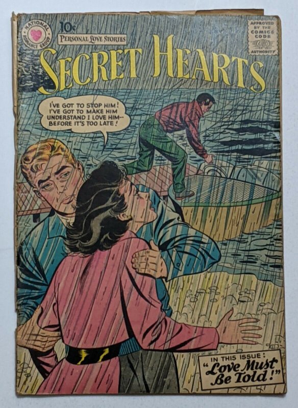 Secret Corazones #40 (julio 1957, 2.0 de corriente continua) Buena 