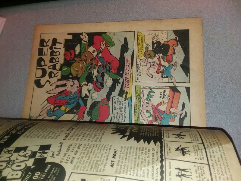 Comedy Comics 16 Timely Comics 1943 Golden Age funny animal super rabbit hero