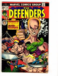 Defenders # 16 VG/FN Marvel Comic Book Dr. Strange Silver Surfer Hulk Namor J248