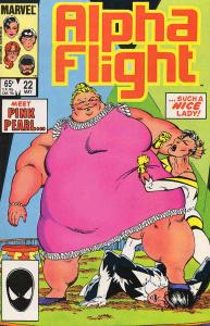 Alpha Flight (1st Series) #22 VF ; Marvel | John Byrne Pink Pearl