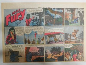 Miss Fury Sunday by Tarpe Mills from 5/17/1942 Size: 11 x 15  Very Rare Year #2