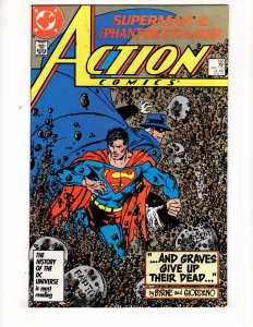 Action Comics #585 (VF+) 1987 THE PHANTOM STRANGER John Byrne  / ID#770