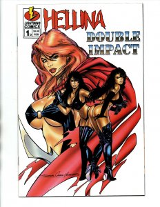 Hellina / Double Impact #1 B Variant - Lightning -1996 - NM