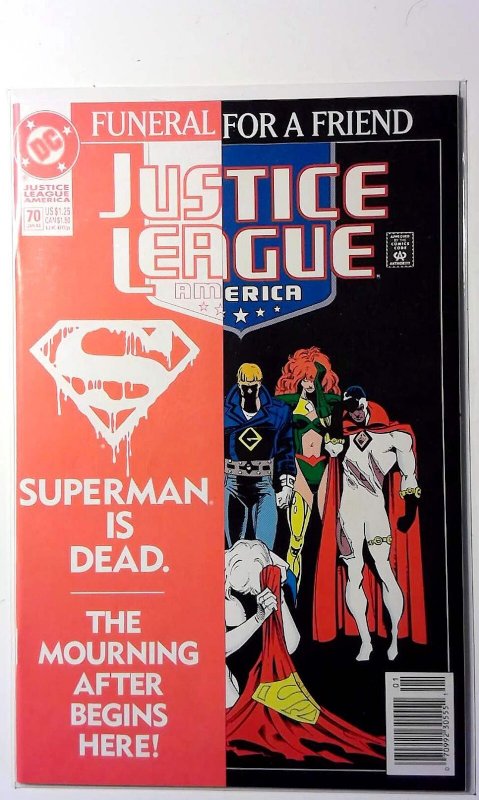 Justice League America #70 (1993) DC Comics Newsstand 1st Print Comic Book