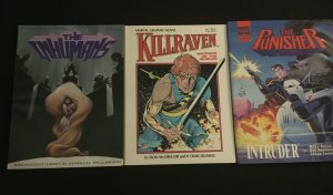 NINE MARVEL GRAPHIC NOVELS Iron Man, Black Widow, Hercules, Punisher