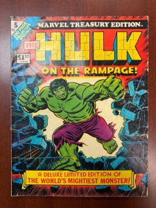 Marvel Treasury Edition # 5 Hulk On The Rampage Comic Book Oversized 1 J215