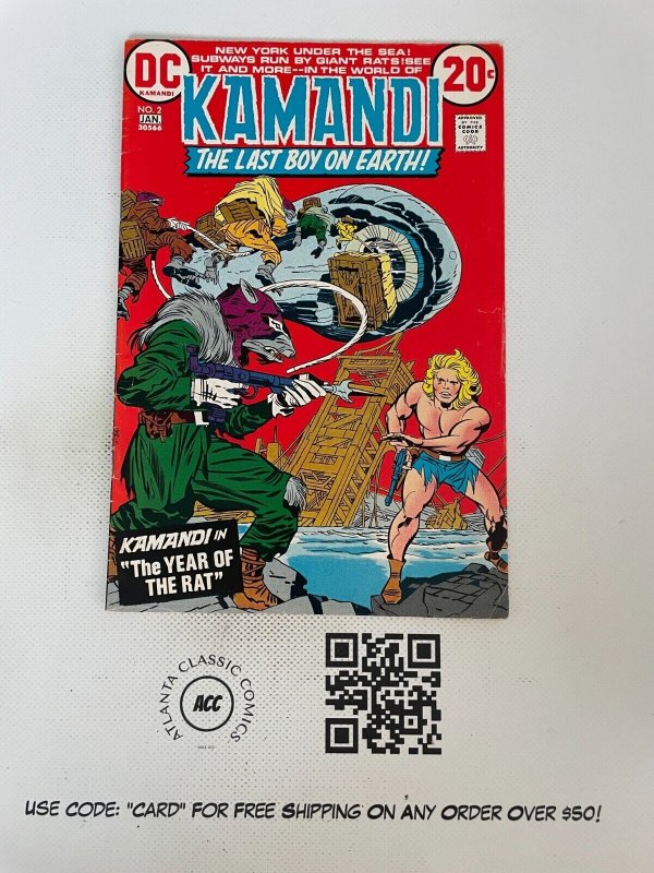 Kamandi # 2 VF-NM DC Comic Book Bronze Age Jack Kirby Series Art 17 SM12