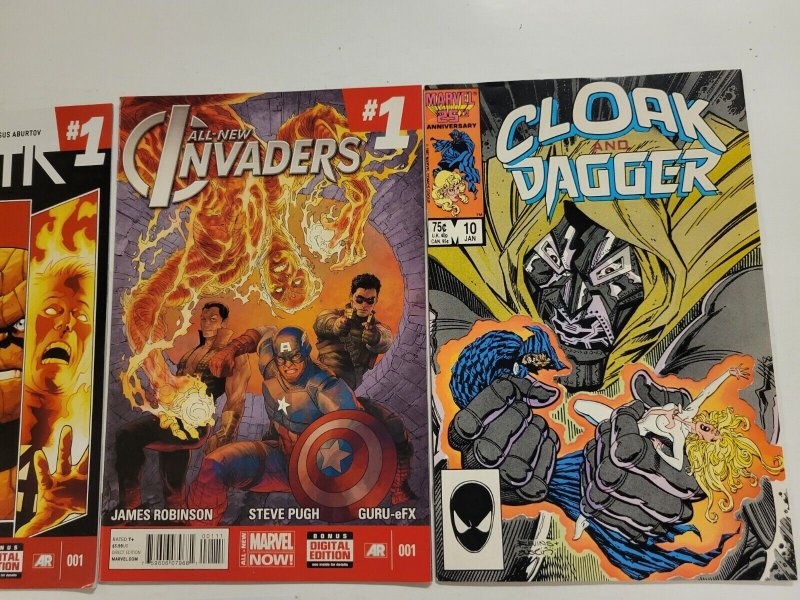 4 Marvel Comics #1 AA + #1 Fant4stk + #1 Invaders + #10 Cloak and Dagger 82 TJ4