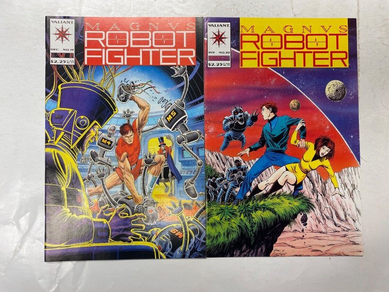 4 Magnus Robot Fighter VALIANT comic books #15 16 19 20 21 KM31