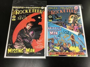 2PC PACIFIC PRESENTS LOT (8.0) #1-2, ROCKETEER !! 1982