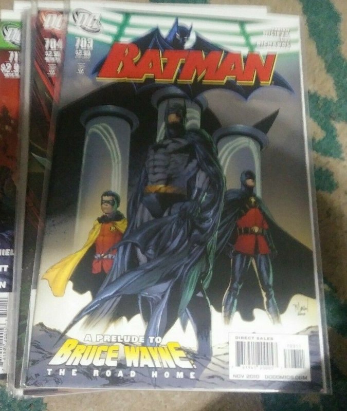 Batman # 703 2010 dc   dick grayson damien  bruce wayne the road home prelude