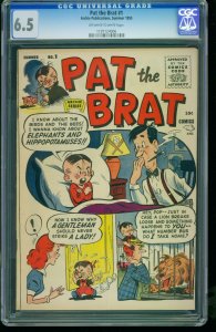 Pat the Brat #1 1955 -CGC 6.5 2nd Highest- Archie -SOUTHERN STATES 1197124006