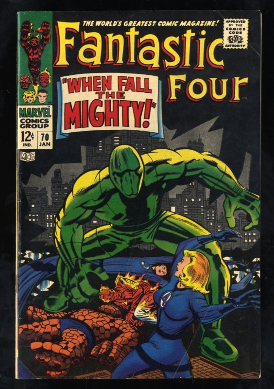 Fantastic Four #70 VG/FN 5.0 White Pages Jack Kirby Art!