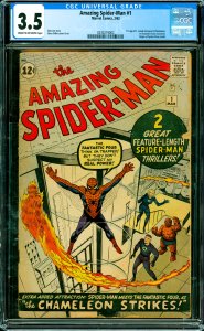 Amazing Spider-Man #1 CGC Graded 3.5 1st app of J. Jonah Jameson & Chameleon....