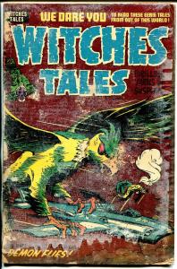 Witches Tales #28 1954-Harvey-pre-code horror-violence-misery-terror-P/FR