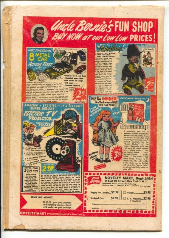 Durango Kid #24 1953-ME-Hooded menace cover-Low grade reading copy-centerfold...