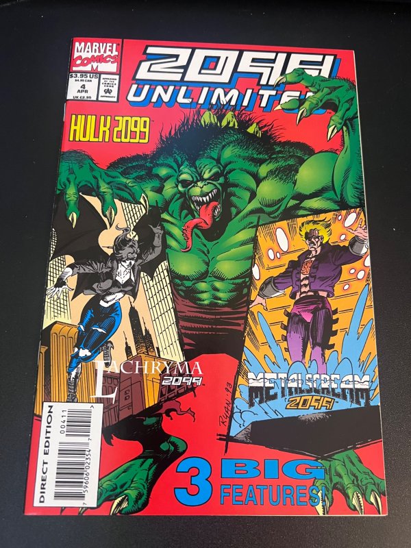 2099 Unlimited #1 - 10 (1993 - 1995) Complete anthology run Cyberpunk Marvel Uni