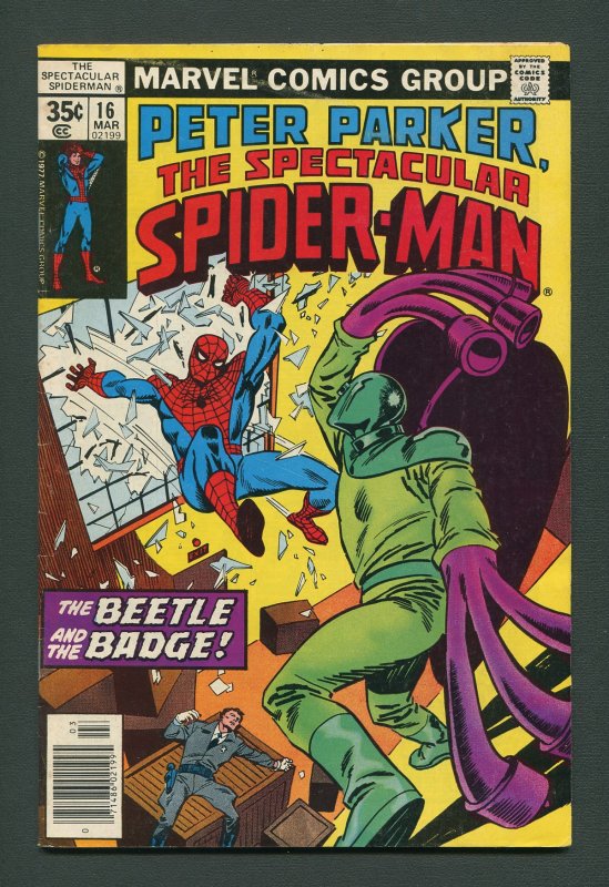 Peter Parker,Spectacular Spiderman #16 / 6.5 FN+  March 1978