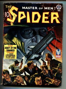 THE SPIDER OCT 1942 ARMY OF THE DAMNED High Grade Pulp Magazine 