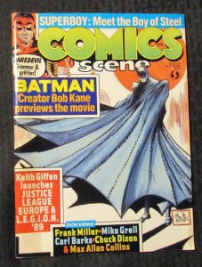 1989 COMICS SCENE Magazine #6 FVF 7.0 Frank Miller / Batman / Daredevil