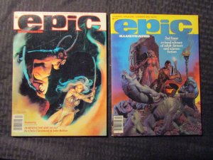 1980/82 EPIC ILLUSTRATED Magazine Summer VF- Dec VF Charles Vess