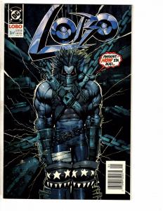 Lot Of 7 Lobo DC Comic Books # 1 2 3 4 + # 1 Special + Back # 1 2 Giffen J255