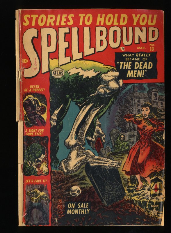 Spellbound #13 GD 2.0 Golden Age Horror Comic!