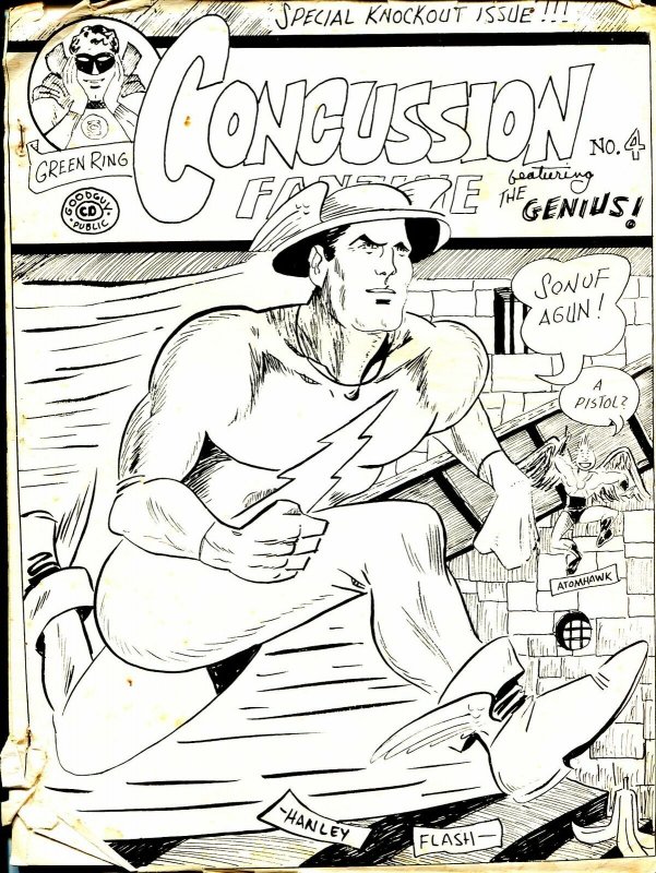 Concussion #4-1967-Mark Evanier-Flash-EC Sci-fi Comics-monster mags-FR