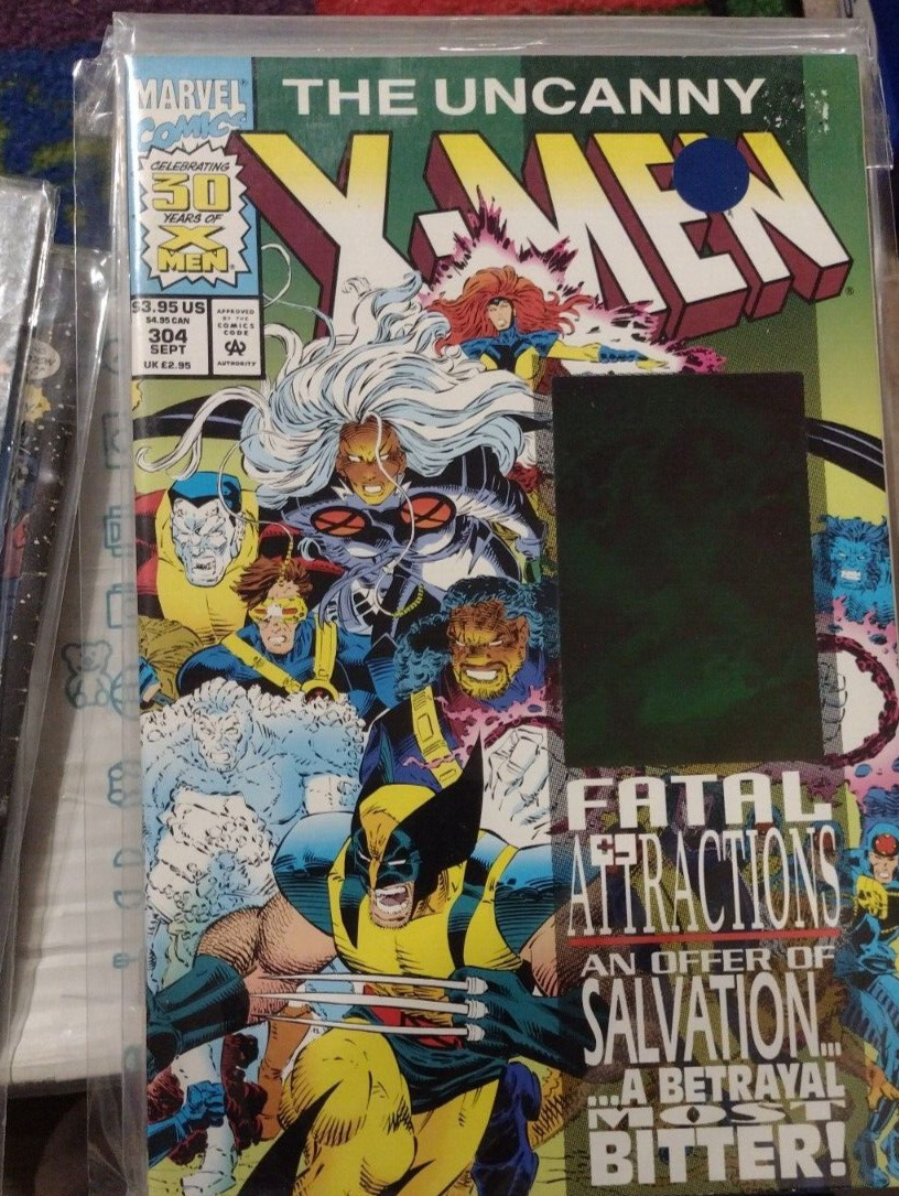 UNCANNY XMEN 304 1993 MARVEL DISNEY fatal attractions hologram cover