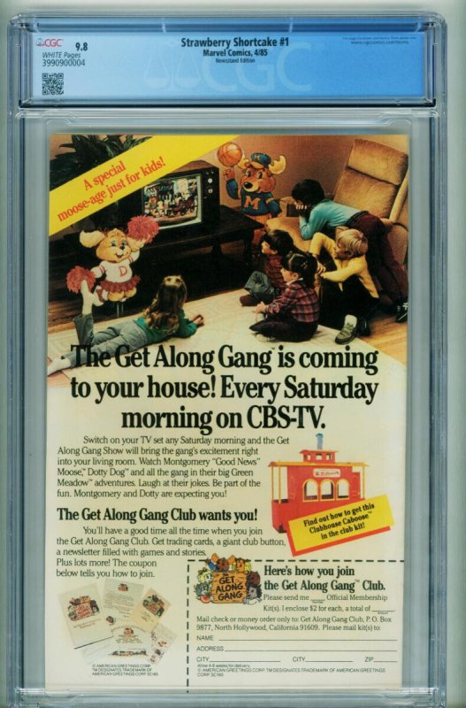 Strawberry Shortcake #1  1985 - Marvel -CGC 9.8 - Comic Book-3990900004