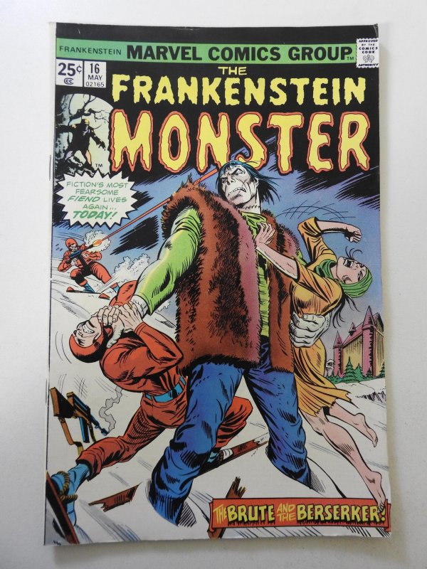 The Frankenstein Monster #16 (1975) FN+ Condition! MVS intact!