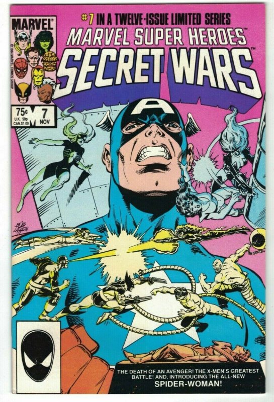 Marvel Super Heroes Secret Wars #7 FN; Marvel | Spider-Woman (Julia Carpenter)