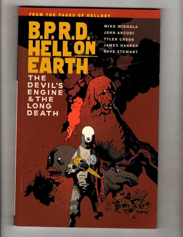 DEVIL'S ENGINE & THE LONG DEATH B.P.R.D. Hell On Earth V4 Dark Horse Comics J350