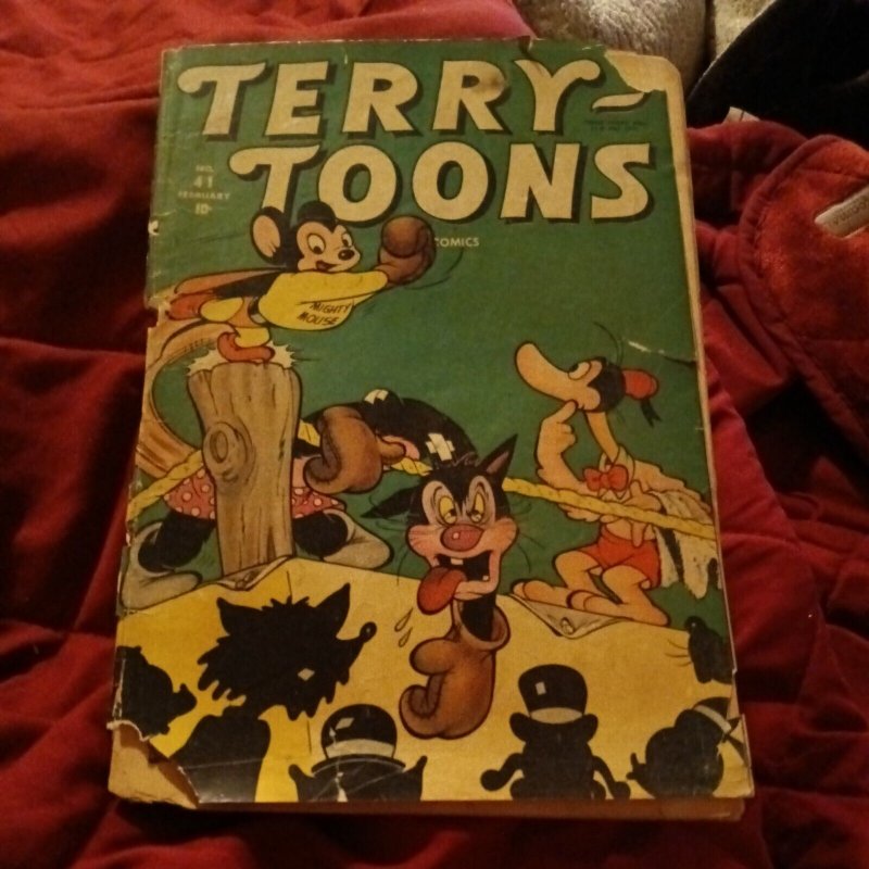 TERRY-TOONS 41 timely comics 1946 4th appearance MIGHTY MOUSE 1st prt golden age