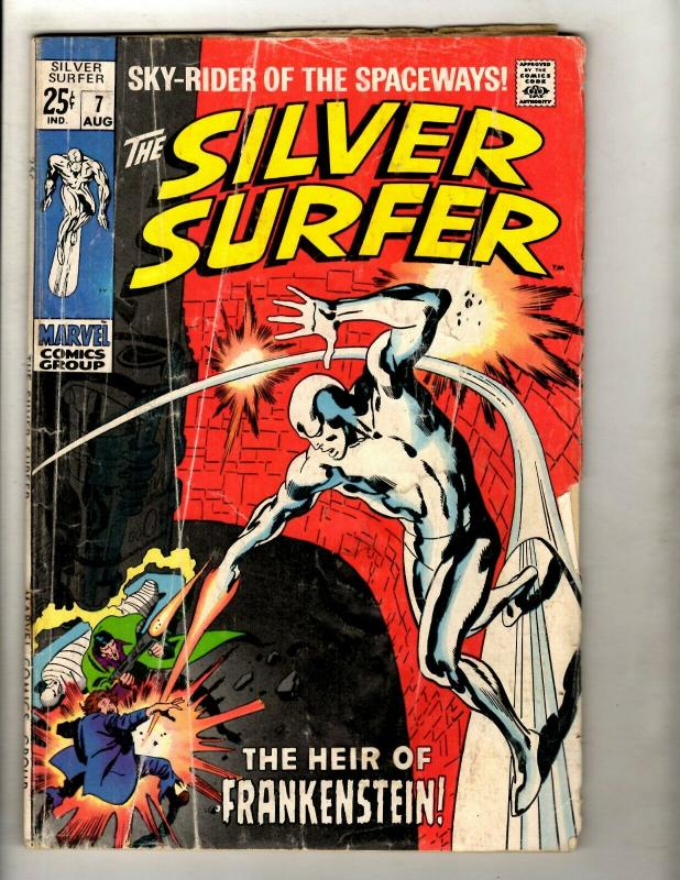 Silver Surfer # 7 VG- Marvel Comic Book Avengers Fantastic Four Galactus GK1