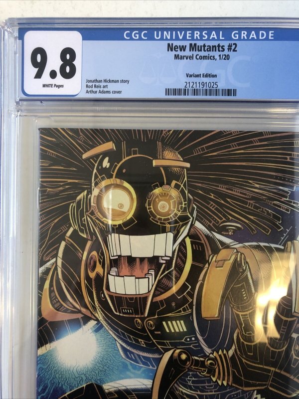 New Mutants (2020) #2 (CGC 9.8 WP) Variant Edition| Arthur Adams Cover