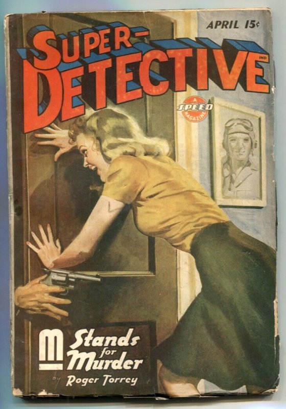 Super-Detective April 1944- M Stands For Murder VG