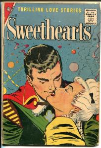 Sweethearts #37 1957-Charlton-spicy romance-10¢ cover price-G