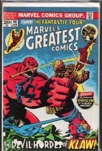 Marvel's Greatest Comics #40 (1973) Fantastic Four