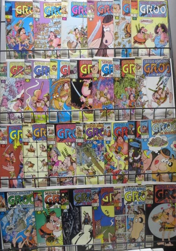 GROO THE WANDERER (1984) #13-34,37-40 VG-F+! Sergio Aragones,Evanier NEWSTAND ED