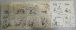 (152) Reg'Lar Fellers Dailies by Gene Byrnes 7-12, 1936 Size 6 x 7 inches