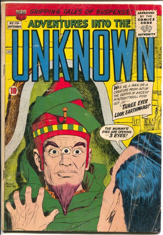 Adventures Into The Unknown #119 1960-ACG-Egyptology-Ogden Whitney-VG-