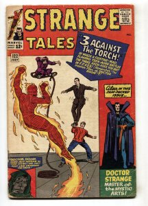 STRANGE TALES #122--HUMAN TORCH--SILVER AGE--MARVEL--1964--VG-