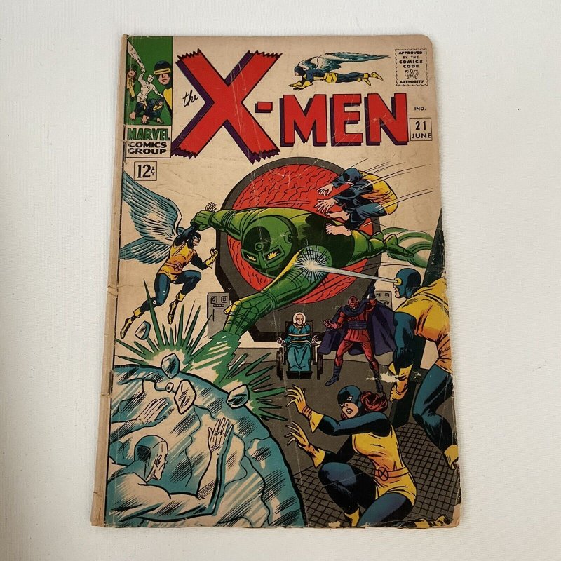 X-Men 21 Very Good- Vg- 3.5 Marvel 1966