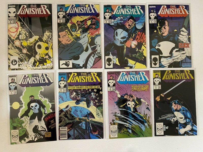 Punisher comic lot from:#2-42 + 3 ANN (2nd series) 28 diff avg 7.0 (1987-90)