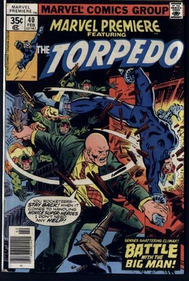 MARVEL PREMIERE 40 TORPEDO 1977 VF